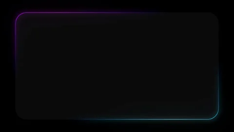 Animated Glowing Neon Border Frame with Gradient Light Stroke 库存影片 347259645
