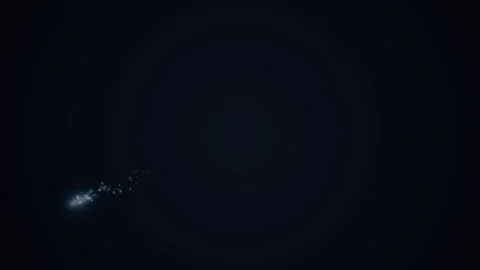 Animated Glowing Object Moving Through Darkness. Видео 334902883