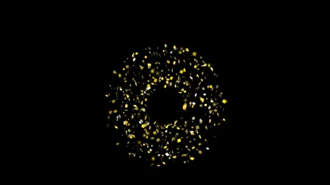 Animated Glowing particles form circular pattern. 스톡 동영상 334903482