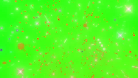 Animated glowing snowflakes and floating particles overlay against vibrant Stock-Footage 344240688