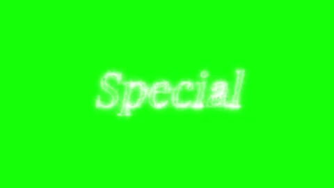 Animated glowing special text effect isolated on a green screen background for 스톡 동영상 345780580