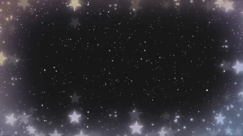Animated glowing starry border overlay featuring shimmering particles against Stock Footage 343819208