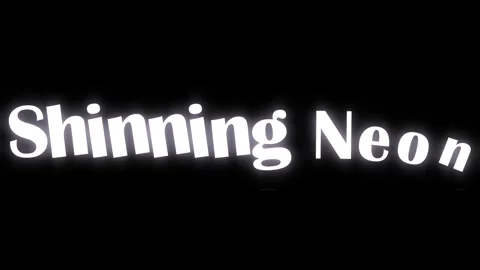 Animated glowing text effect featuring repeated white lettering on black Stock Footage 338314514
