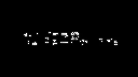 Animated glowing text HAPPY NEW YEAR appears with a digital glitch effect on a Stock Footage 320326334
