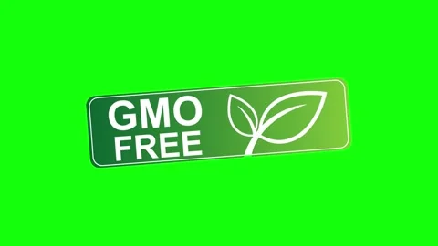 Animated GMO Free Labels for Organic Product Marketing Videos Stock Footage 314335294