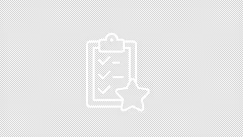 Animated goals white line ui icon Stock Footage 222942532