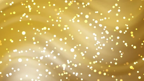 Animated gold gradient background with sparkling light dots Stock Footage 327837566