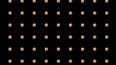 Animated of Golden gold pattern on black background Stock Footage 297451805