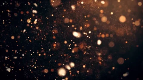 Animated Golden Particles Stock Footage 245503241