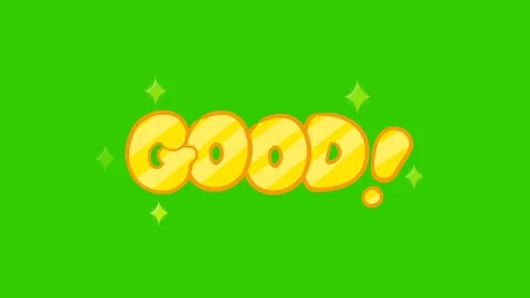 Animated Good Text Effect on Green Screen Видео 282791129