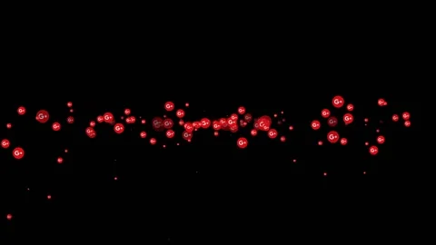 Animated Google Plus logo explosion Video stock 142672982