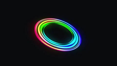 Animated gradient circle Stock Footage 247207035