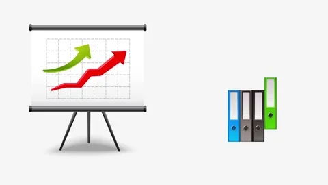 Animated graph creation with pencil drawing on dotted grid background in 4k.. Stock Footage 327177094