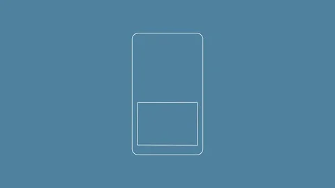 Animated graph lines in smartphone, Business plan Stock Footage 83934302
