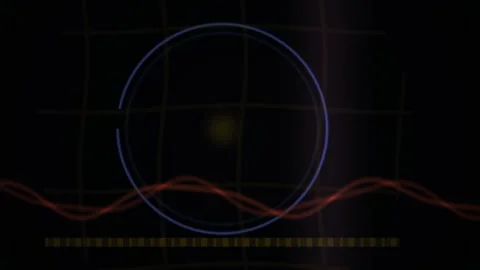 Animated graph with wavy lines and circle. Stock Footage 335104408