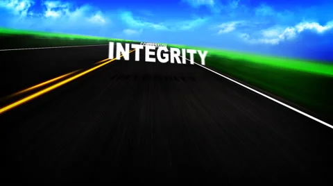 Animated Graphic of a Road with Words Stock Footage 49482931