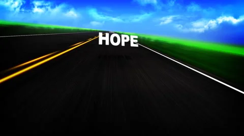 Animated Graphic of a Road with Words Stock Footage 49482969