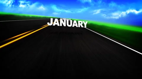 Animated Graphic of a Road with Words Stock Footage 49482991