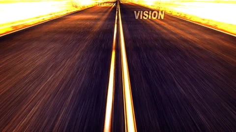 Animated Graphic of a Road with Words Stock Footage 49482996