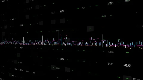 Animated graphics of various functions Stock Footage 71666724