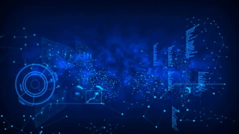 Animated graphs and data charts moving Stock Footage 137591769