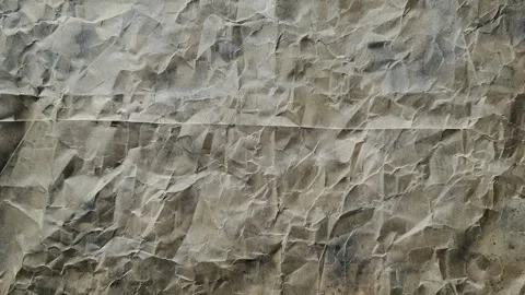 Animated Gray Crumpled Paper Texture Background with Deep Wrinkled Folds Stock Footage 327905745