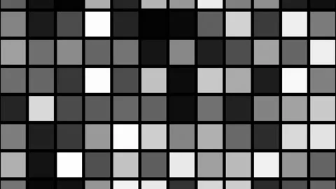 Animated gray grid with shifting square patterns. Seamless loop ideal for tech Stock Footage 305055219