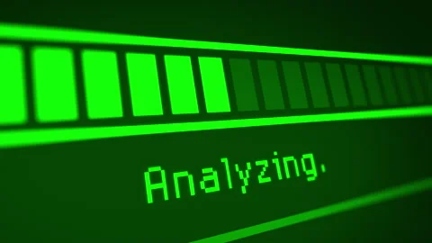 Animated Green Analyzing Progress Bar Stock Footage 243260723