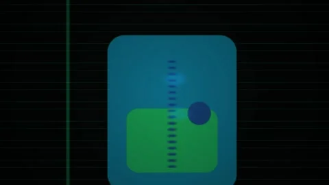 Animated green and blue interface icons. Stock Footage 335347552