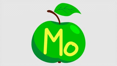 Animated green apple. Stock Footage 300761801