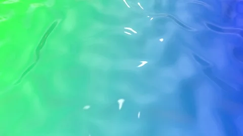 Animated green blue liquid gradient of paint as background in 4k. 3D wavy cloth Stock Footage 121836147