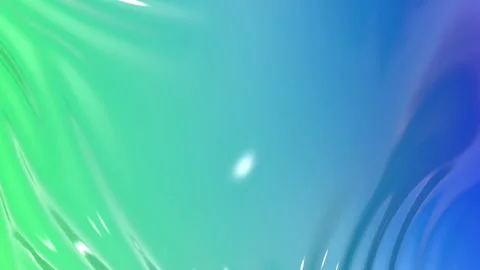 Animated green blue liquid gradient of paint as background in 4k. 3D wavy cloth Stock Footage 141001061