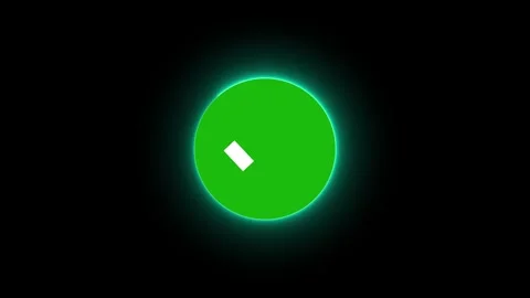 Animated green check mark neon glow effect. Vidéo 331897804