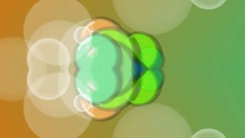 Animated Green Circles with Numbers Background. Stock Footage 329483264