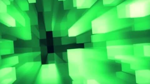 Animated Green Crystal. 4k Looping Video stock 314316113