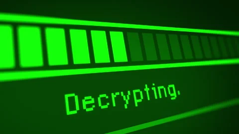 Animated Green Decrypting Progress Bar Stock Footage 241322883