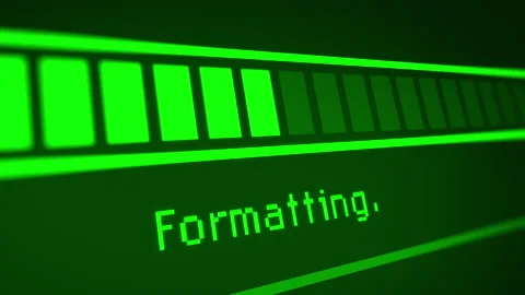 Animated Green Format Progress Bar Stock Footage 245053969