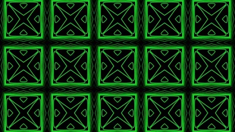 Animated green geometric pattern seamless loop for background and visual ef.. Stock Footage 320103513