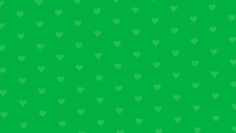 Animated Green Heart Pattern Transition Overlay Video Background for Romant.. 库存影片 340124461