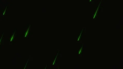 Animated Green Meteor Rain Background Stock Footage 338438779