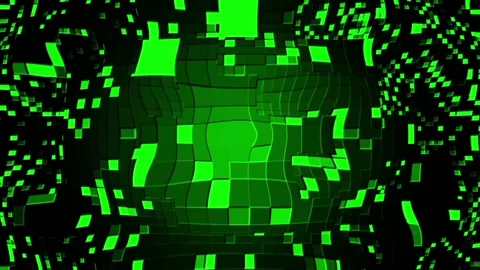 Animated green pixel background. abstract pixel motion design transition. Pixel  Stock Footage 334822870
