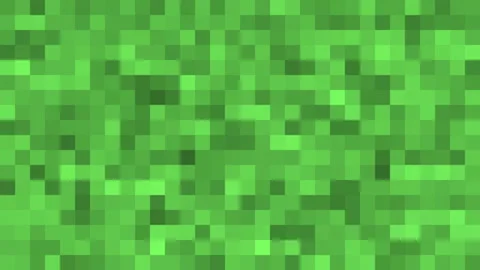 Animated green pixel grass background. The concept of games background. Squares Stock Footage 152383746