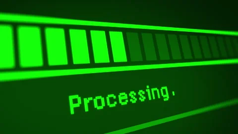 Animated Green Process Progress Bar Stock Footage 246906317