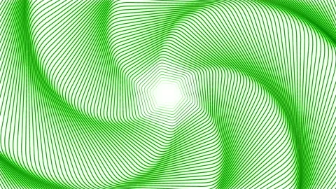 Animated green rotating spiral pattern background. Design. Trembling lines Stock Footage 267783659