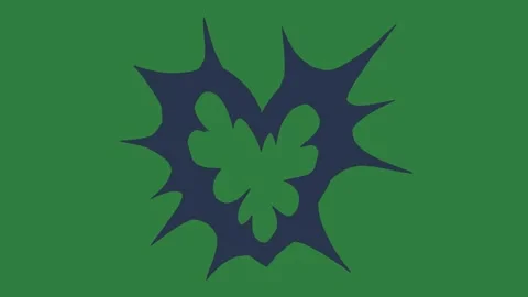 Animated On Green Screen Chroma Key Background 库存影片 338017899