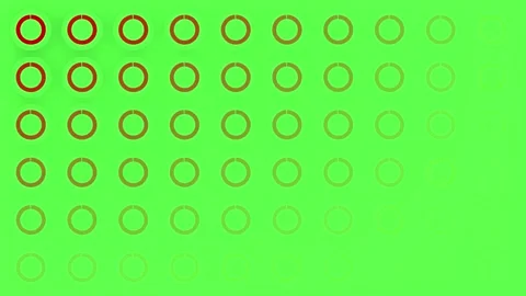 Animated Green Screen Circle Pattern. Stock Footage 332864511