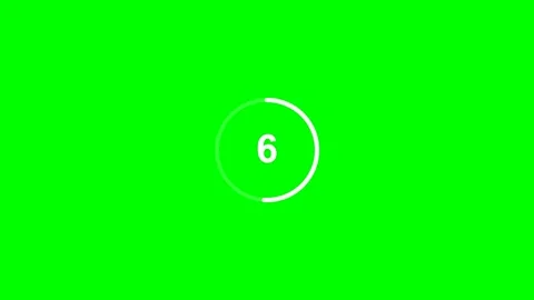 Animated green screen countdown timer overlay for video editing projects Vídeos de archivo 338232774
