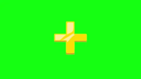 Animated Green Screen Plus Sign Stockbeeldmateriaal 337924032