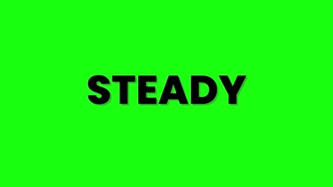 Animated green screen video of ready, steady &amp; start writing in black Stock Footage 288492632