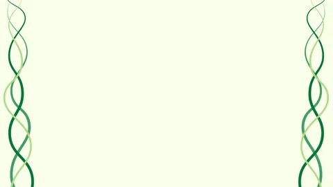 Animated Green Vine Lines Form Vertical Borders with Copy Space Vídeo Stock 330487331